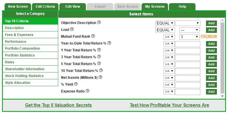 equity mutual funds